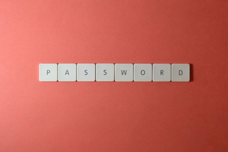 PASSWORDと並んだキーボードキー