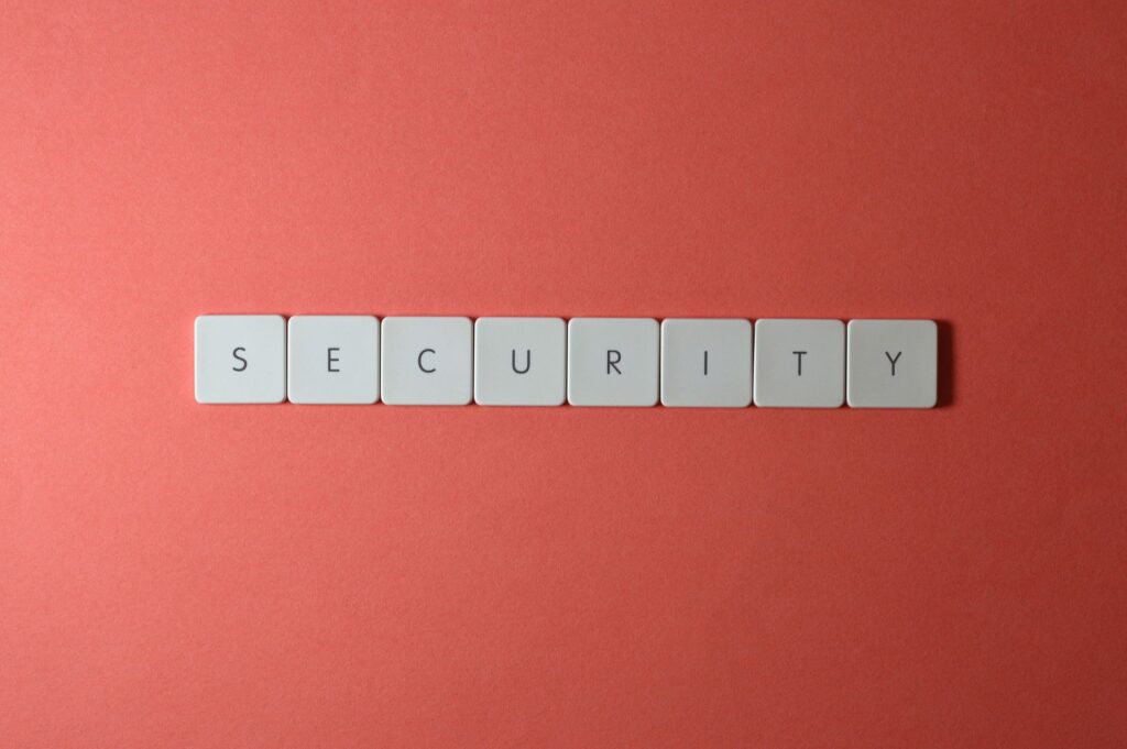 SECURITYと並んだキーボードキー